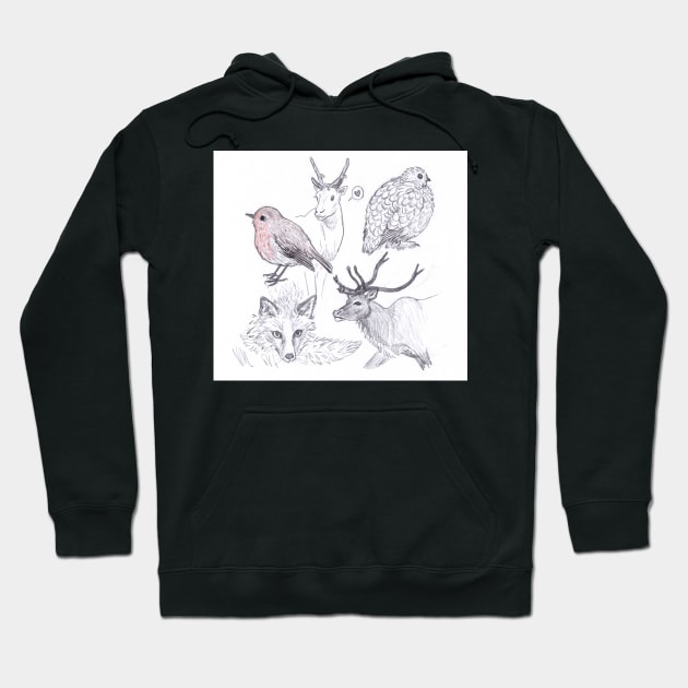 Winter Wildlife Hoodie by sadnettles